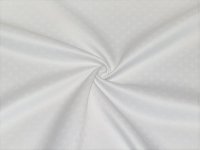 Tischdecke kleines Muster weiß Teflonbeschichtung eckig bis 130 cm Länge, ab 30 cm Breite