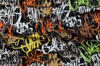 Jersey Graffiti schwarz orange