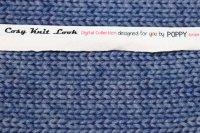 Sweat by Poppy Cosy Knit Look blau meliertes Strickdesign