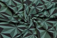 Sommersweat Stoffhändler mit Herz,Tante Ema 3D-Grafik grüne Dreiecke