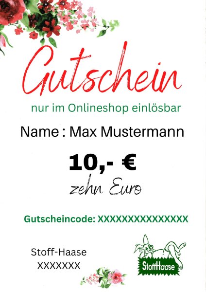 Online-Shop Gutschein
